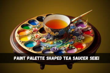 paint palette shaped tea saucer seiei