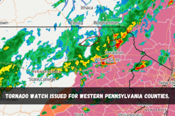 tornado watch issued for western pennsylvania counties.