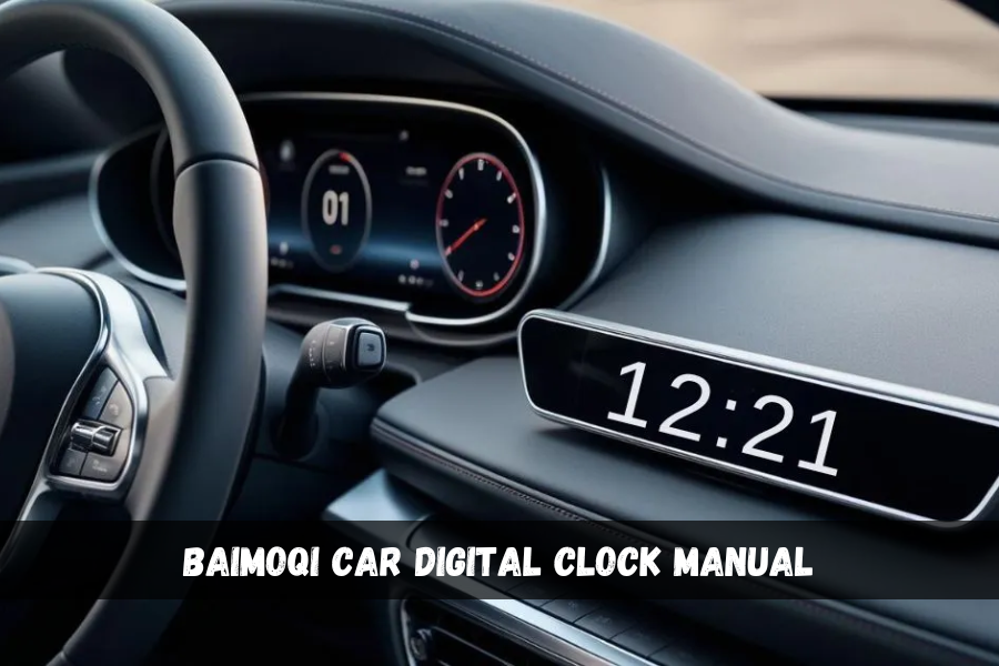 baimoqi car digital clock manual